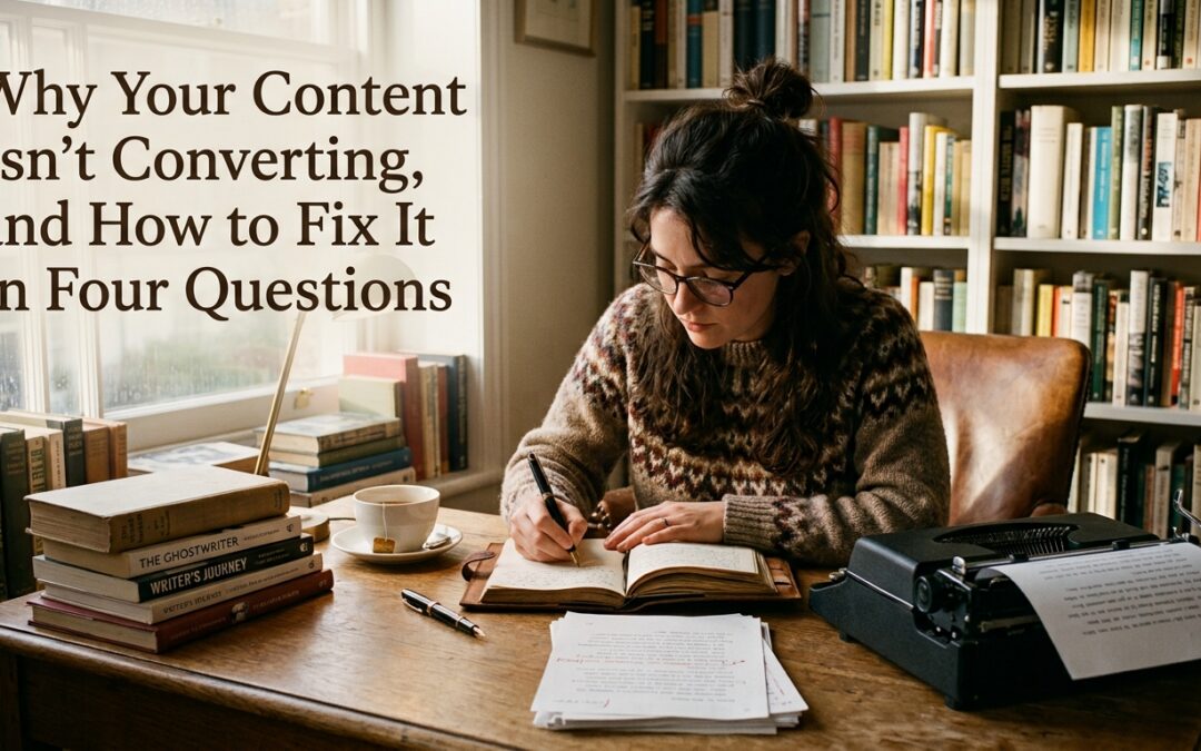 Why Your Content Isn’t Converting, and How to Fix It in Four Questions