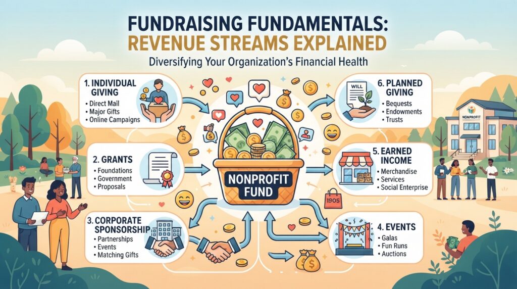 Nonprofit Fundraising Fundamentals: Revenue Streams Explained